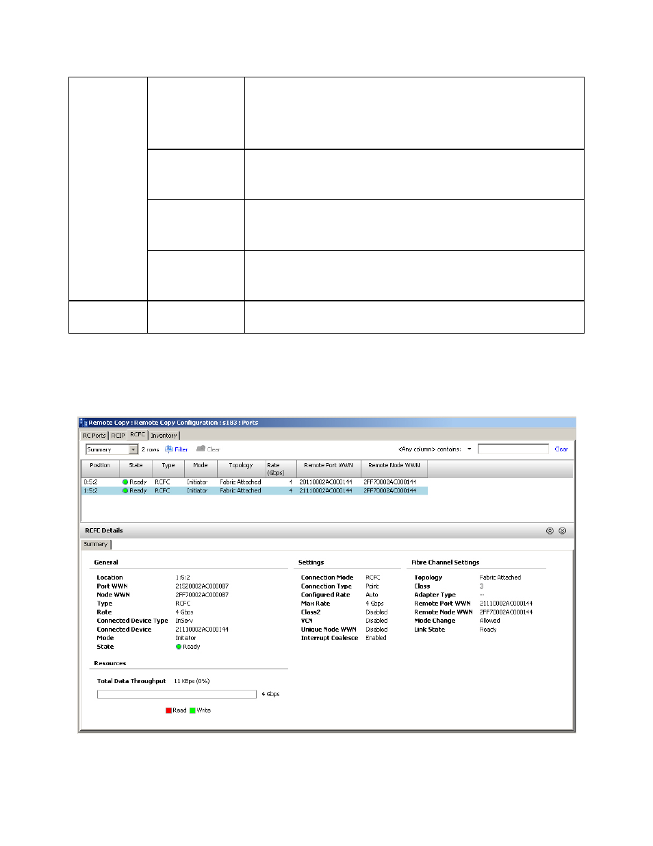 Rcfc tab | HP 3PAR T-Class Storage Systems User Manual | Page 351 / 475