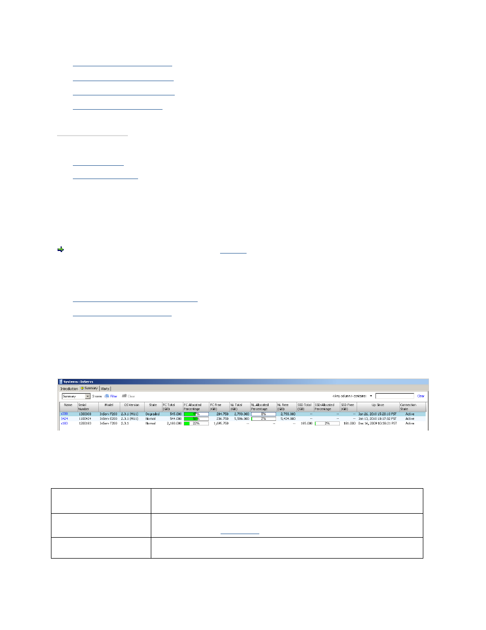 Viewing system summary information, Viewing all connected systems | HP 3PAR T-Class Storage Systems User Manual | Page 65 / 475