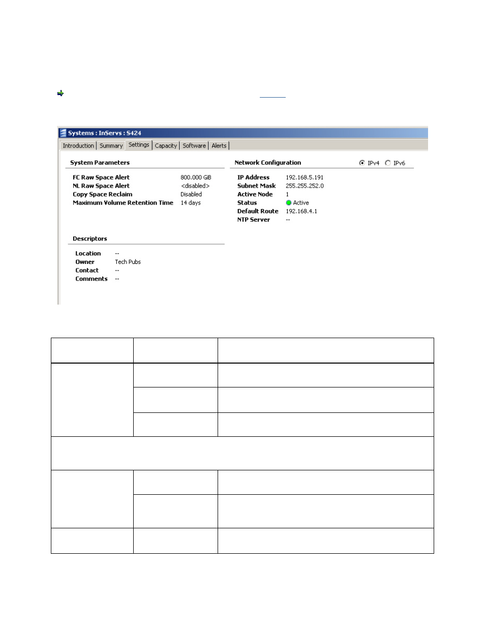 Viewing system settings | HP 3PAR T-Class Storage Systems User Manual | Page 70 / 475