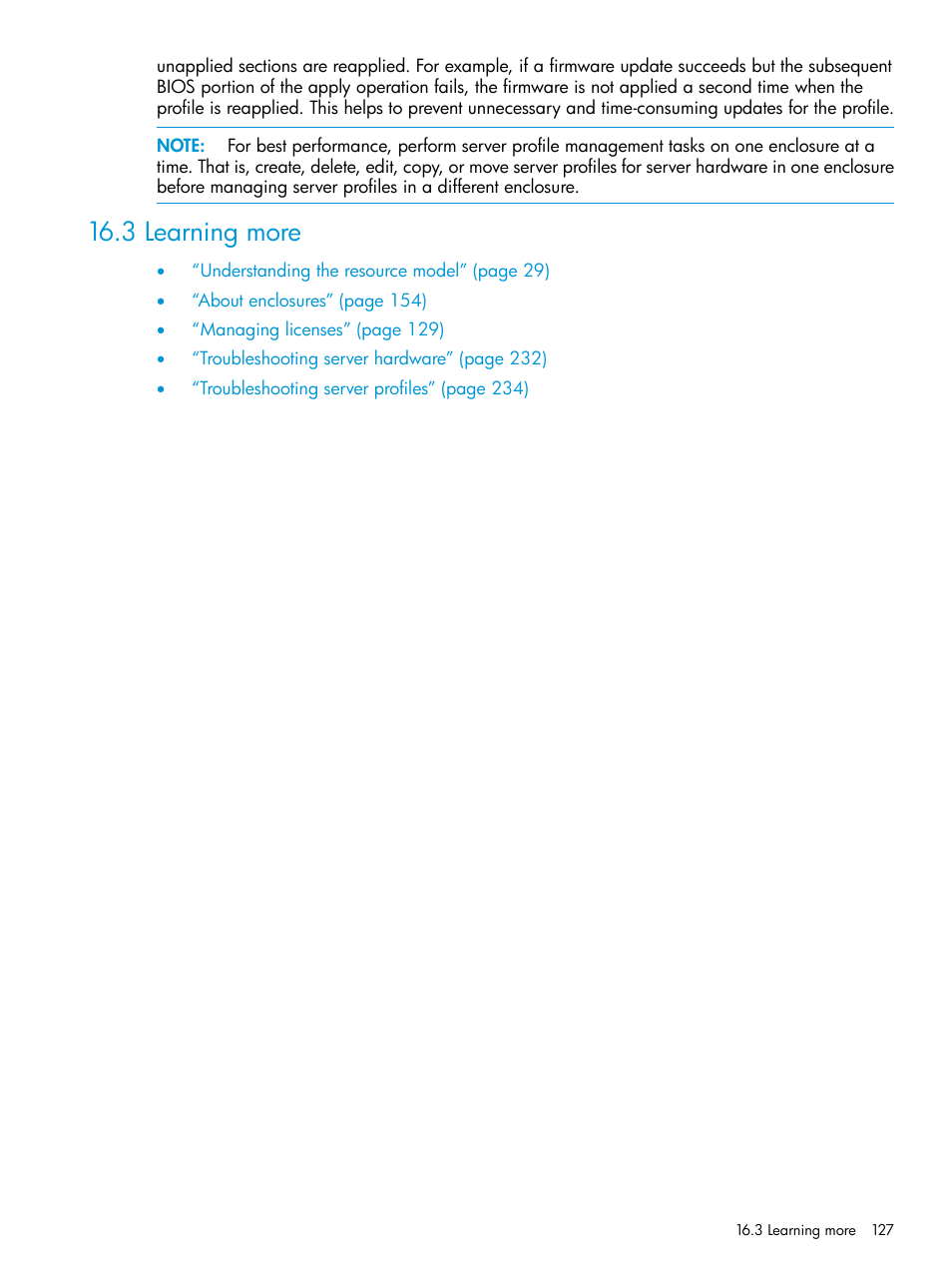 3 learning more | HP OneView User Manual | Page 127 / 317