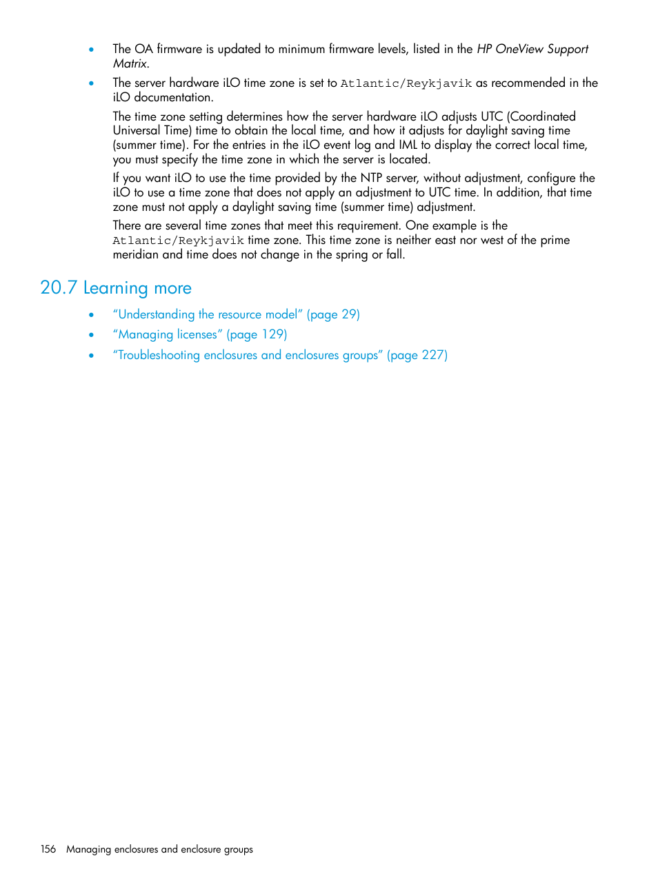 7 learning more | HP OneView User Manual | Page 156 / 317