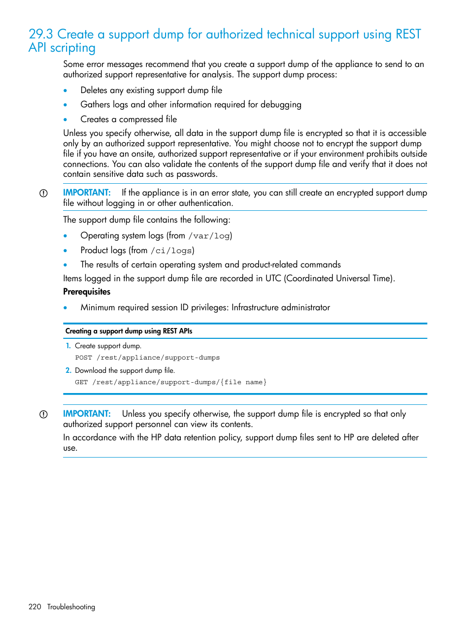 HP OneView User Manual | Page 220 / 317