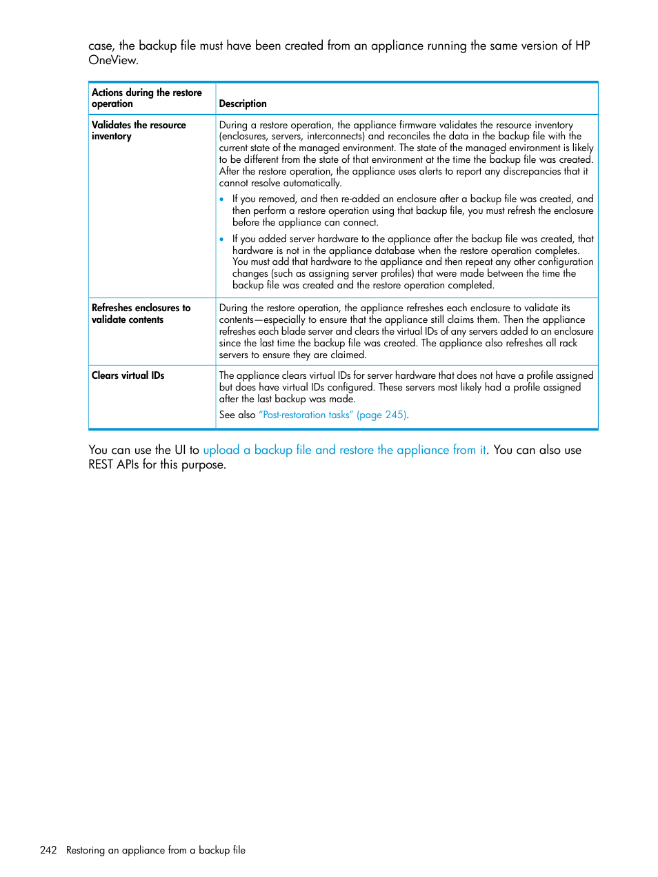 HP OneView User Manual | Page 242 / 317