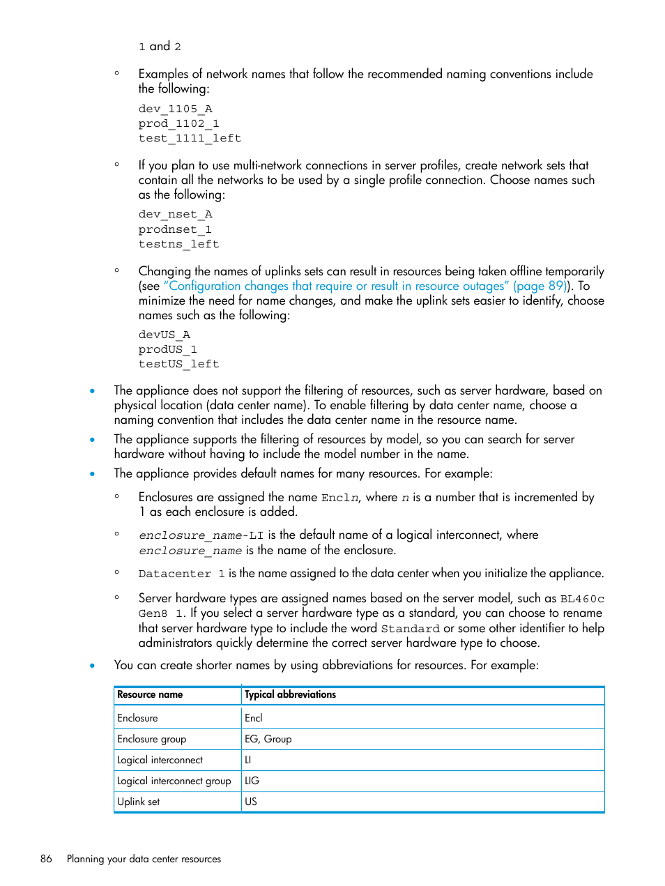 HP OneView User Manual | Page 86 / 317