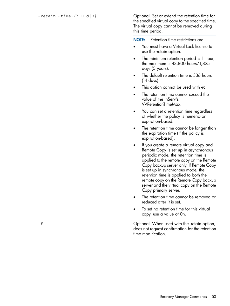 HP 3PAR Recovery Manager Software for Microsoft SQL Server Licenses User Manual | Page 53 / 87