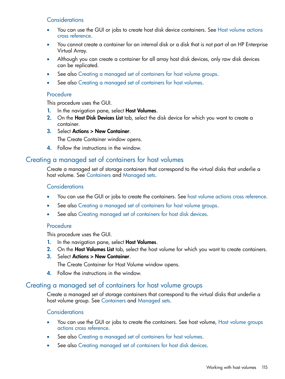 Procedure | HP P6000 Continuous Access Software User Manual | Page 115 / 296