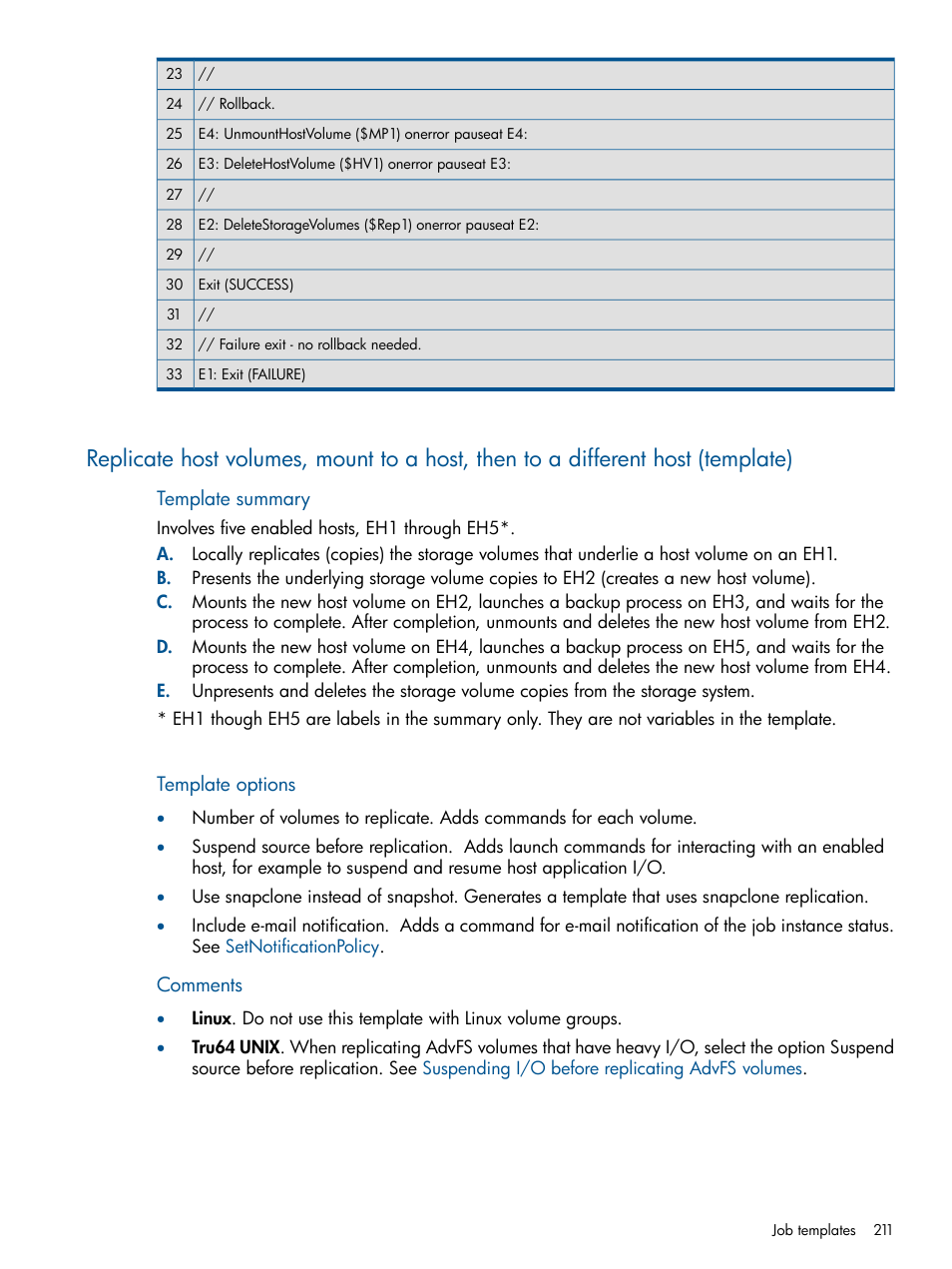 HP P6000 Continuous Access Software User Manual | Page 211 / 296