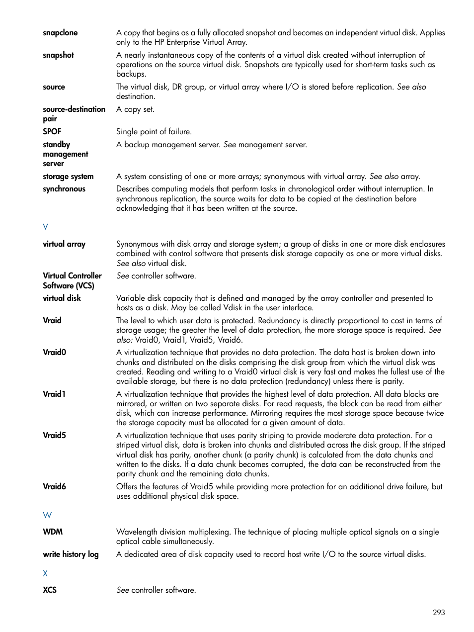 HP P6000 Continuous Access Software User Manual | Page 293 / 296