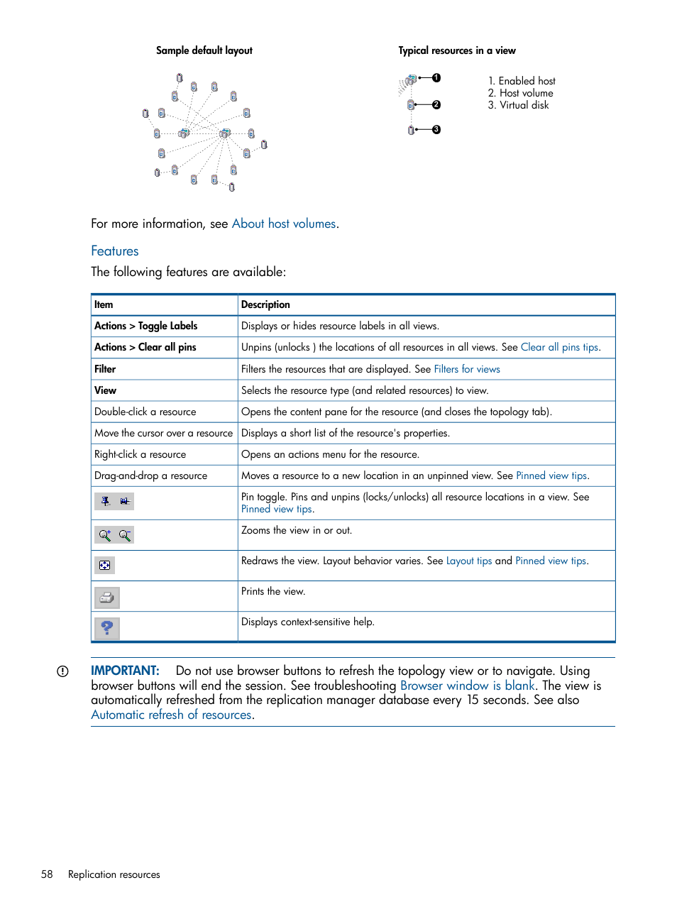 Features | HP P6000 Continuous Access Software User Manual | Page 58 / 296