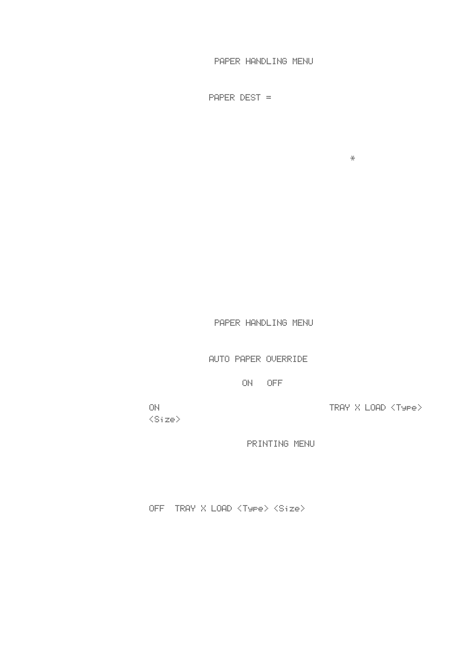 Setting media type and size overrides | HP Color LaserJet 8550 Multifunction Printer series User Manual | Page 44 / 242