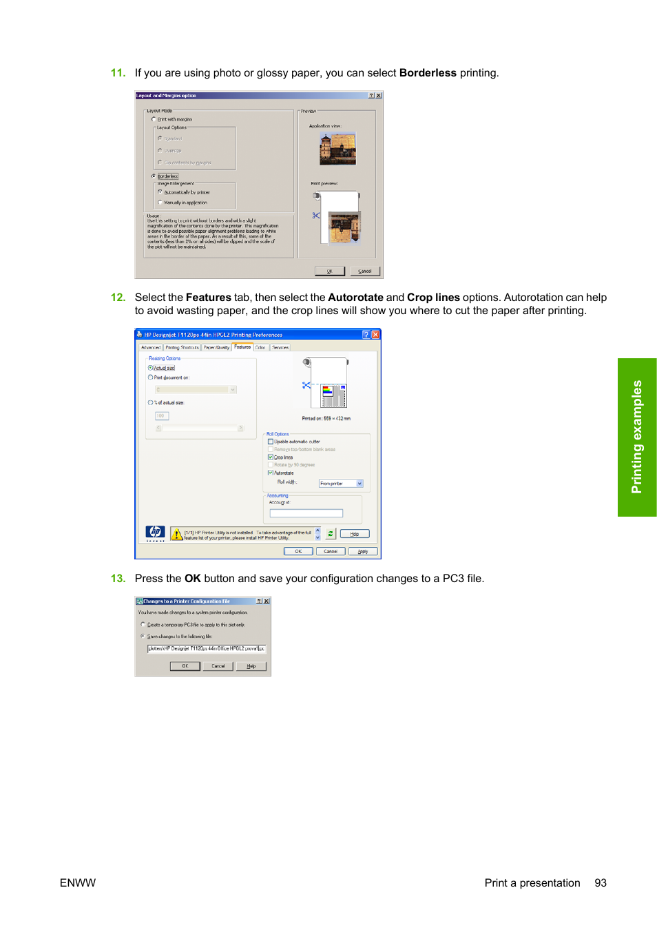 HP Designjet T1120 Printer series User Manual | Page 102 / 207
