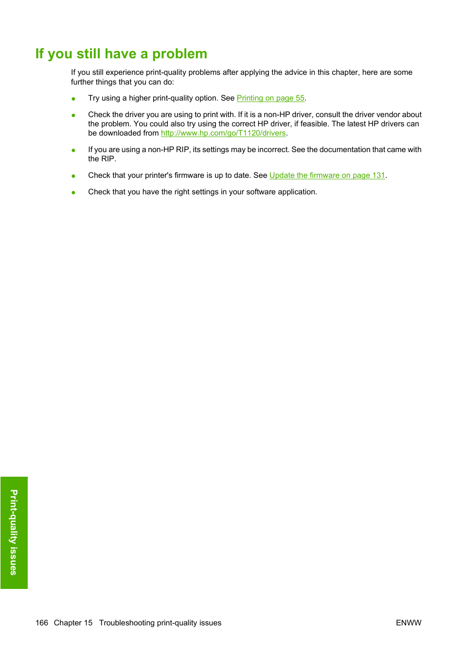 If you still have a problem | HP Designjet T1120 Printer series User Manual | Page 175 / 207