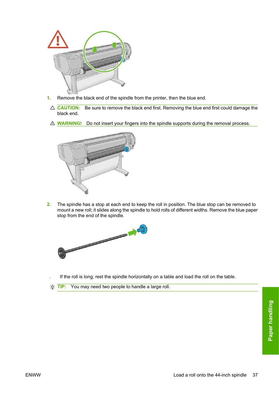 HP Designjet T1120 Printer series User Manual | Page 46 / 207
