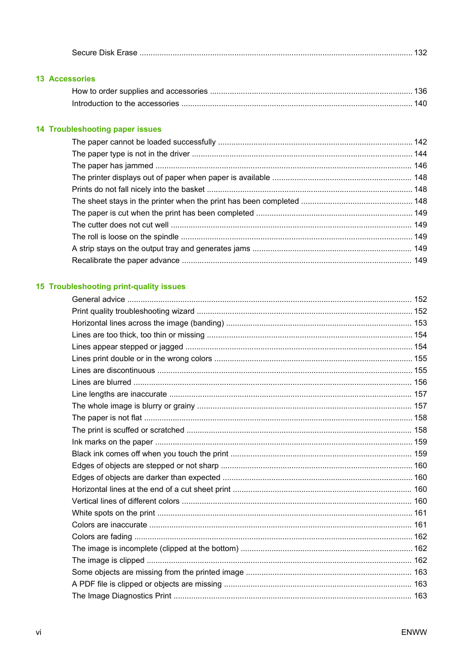 HP Designjet T1120 Printer series User Manual | Page 7 / 207