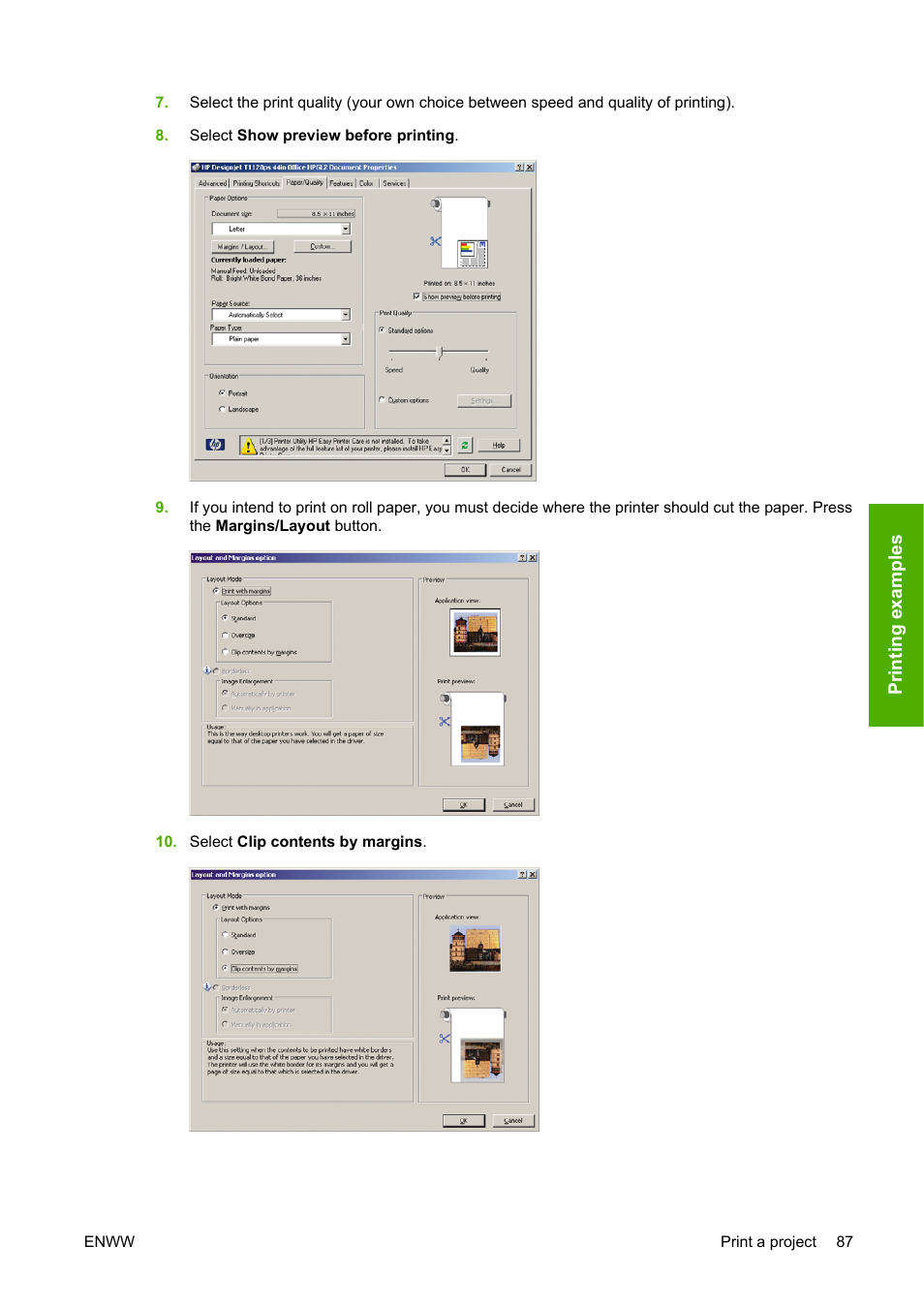 HP Designjet T1120 Printer series User Manual | Page 96 / 207