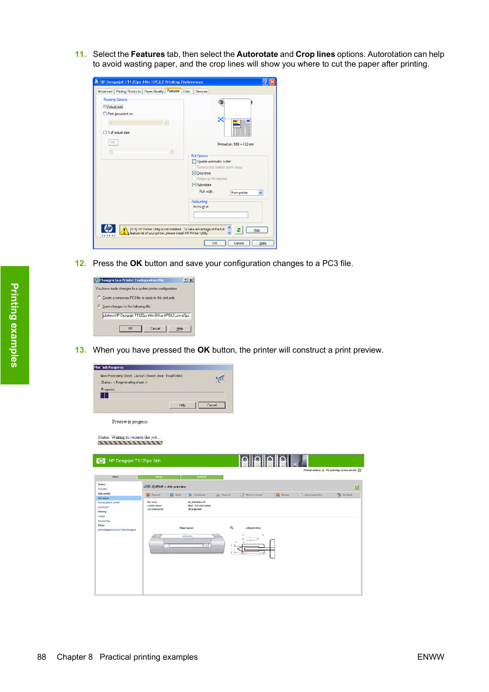 HP Designjet T1120 Printer series User Manual | Page 97 / 207
