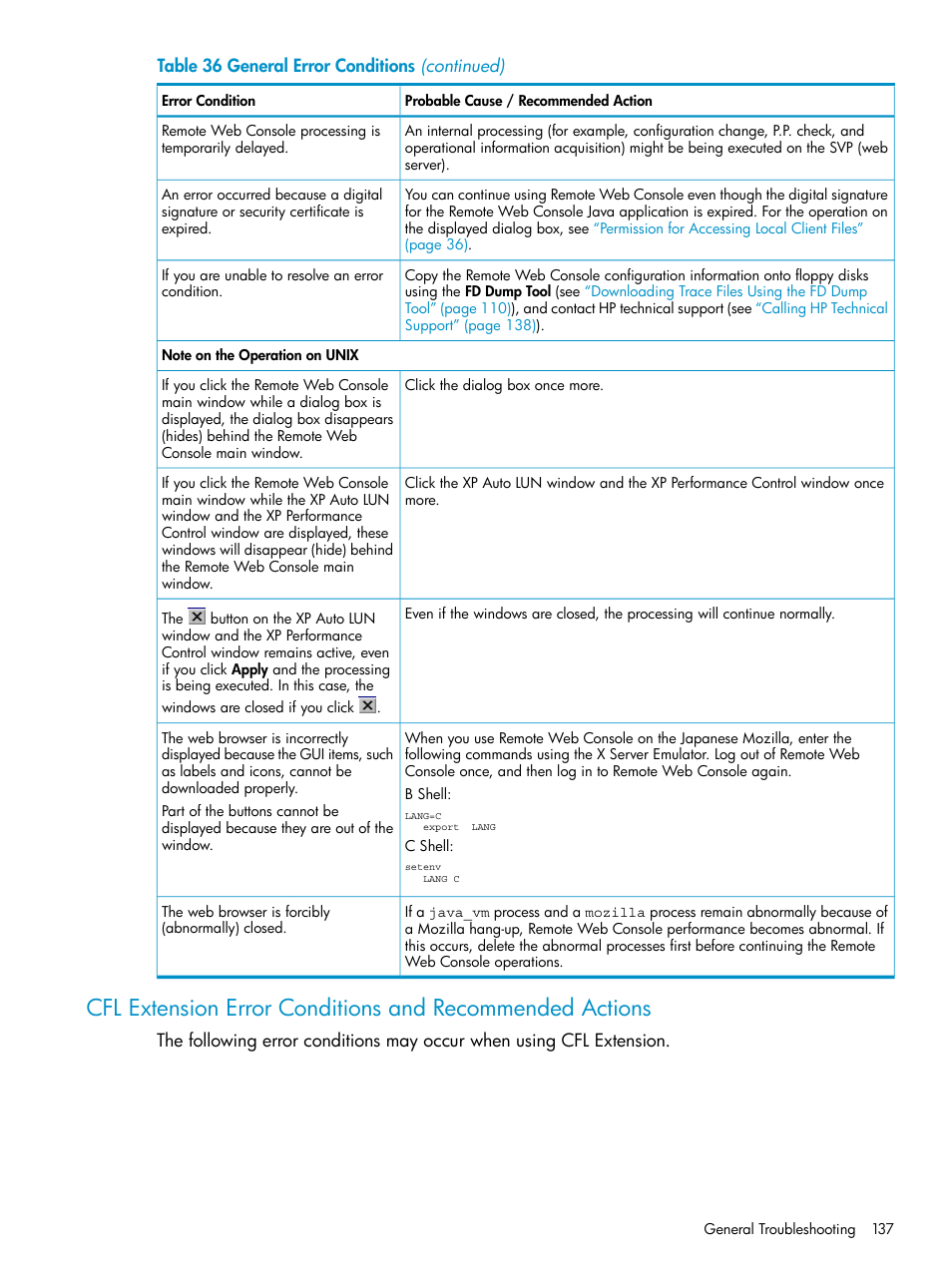 HP XP20000XP24000 Disk Array User Manual | Page 137 / 151