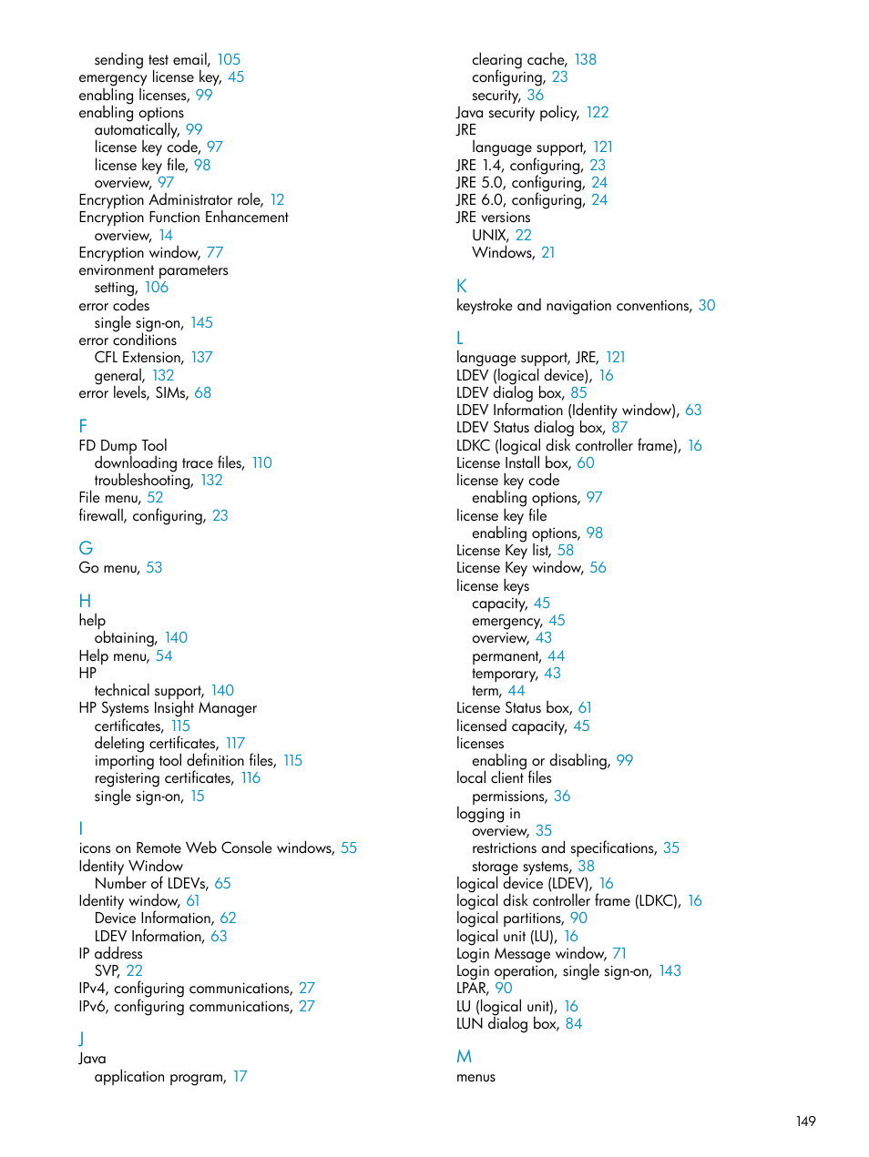 HP XP20000XP24000 Disk Array User Manual | Page 149 / 151
