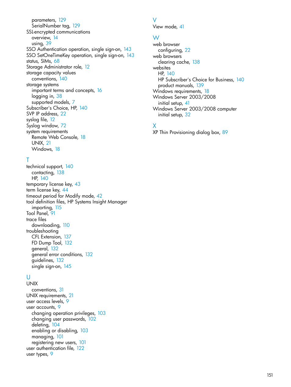 HP XP20000XP24000 Disk Array User Manual | Page 151 / 151