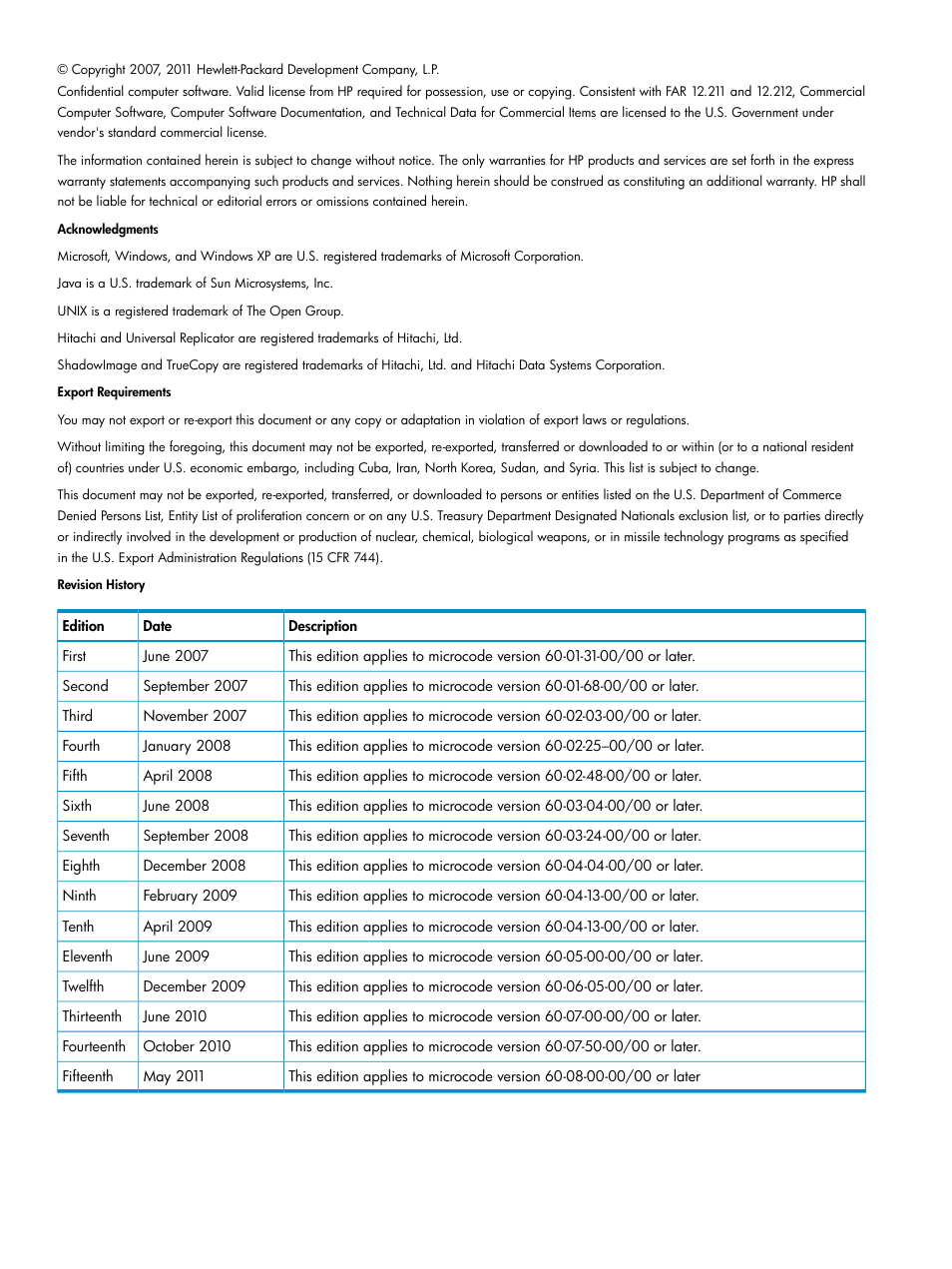 HP XP20000XP24000 Disk Array User Manual | Page 2 / 151