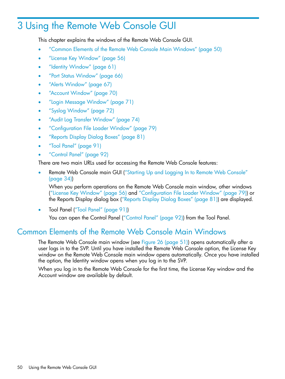 3 using the remote web console gui | HP XP20000XP24000 Disk Array User Manual | Page 50 / 151