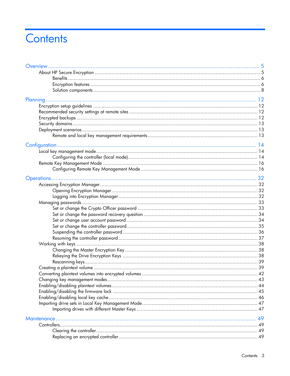 HP Secure Encryption User Manual | Page 3 / 76