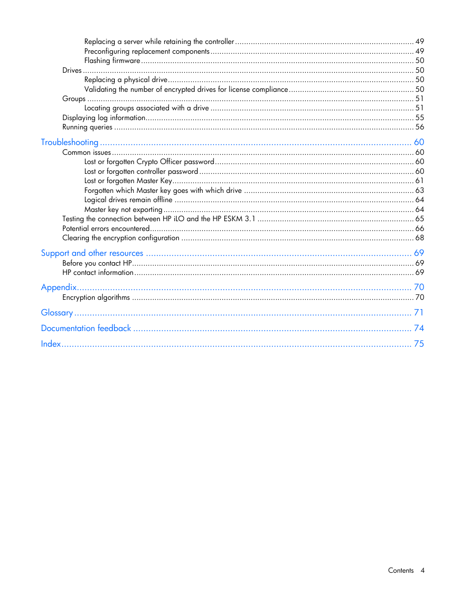 HP Secure Encryption User Manual | Page 4 / 76