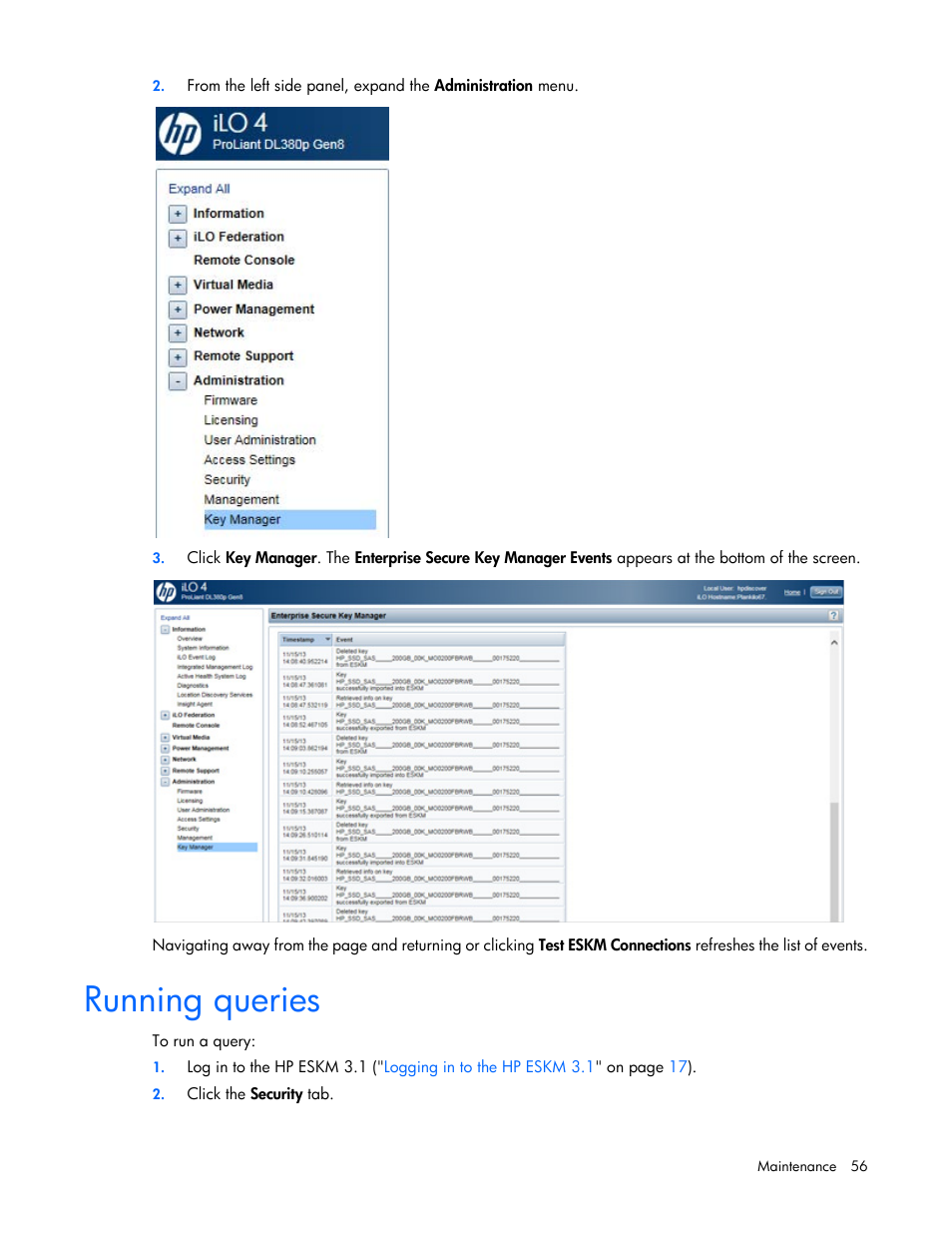 Running queries | HP Secure Encryption User Manual | Page 56 / 76