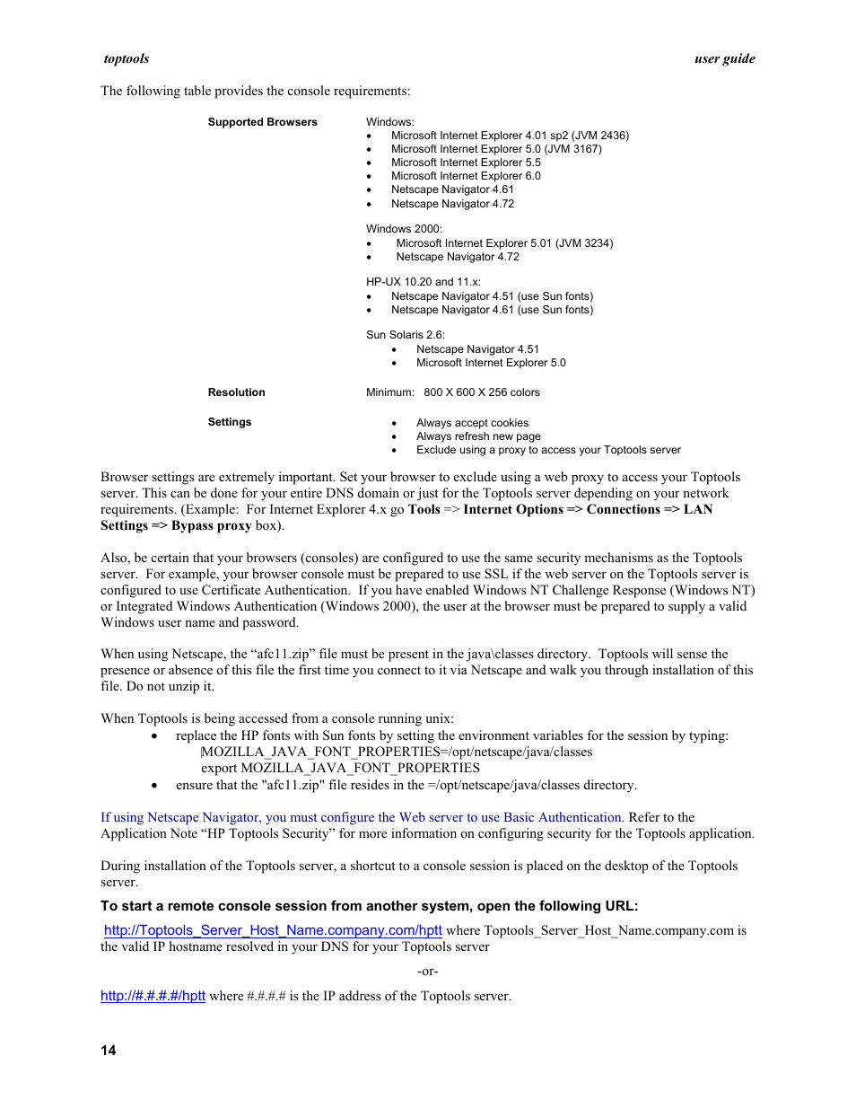 HP TopTools User Manual | Page 14 / 96
