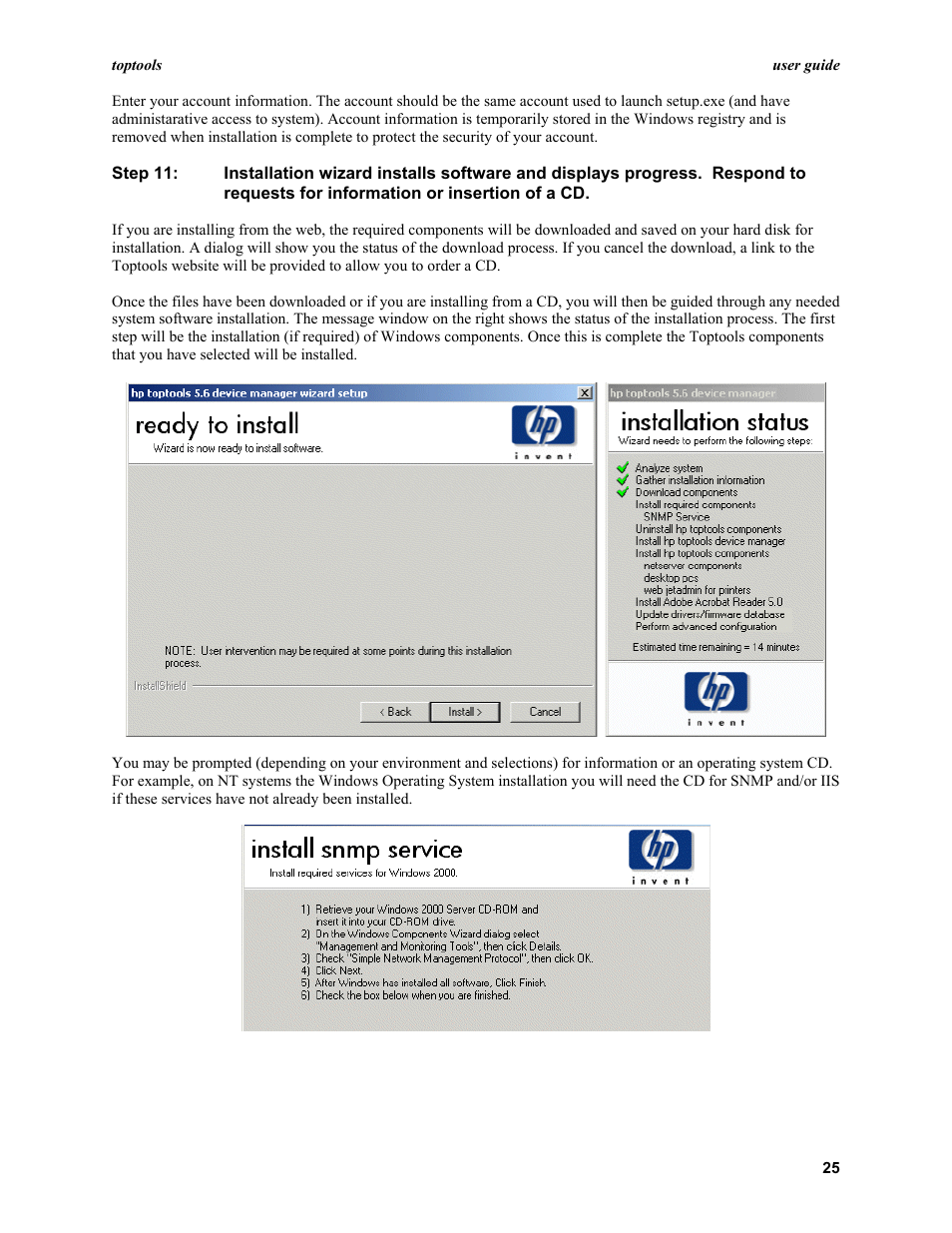 HP TopTools User Manual | Page 25 / 96