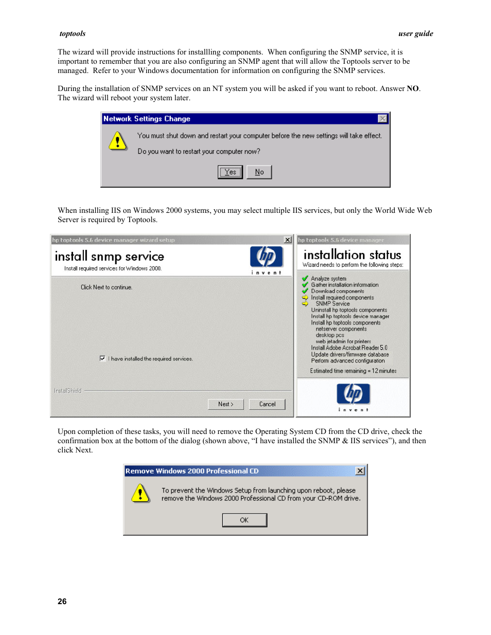 HP TopTools User Manual | Page 26 / 96
