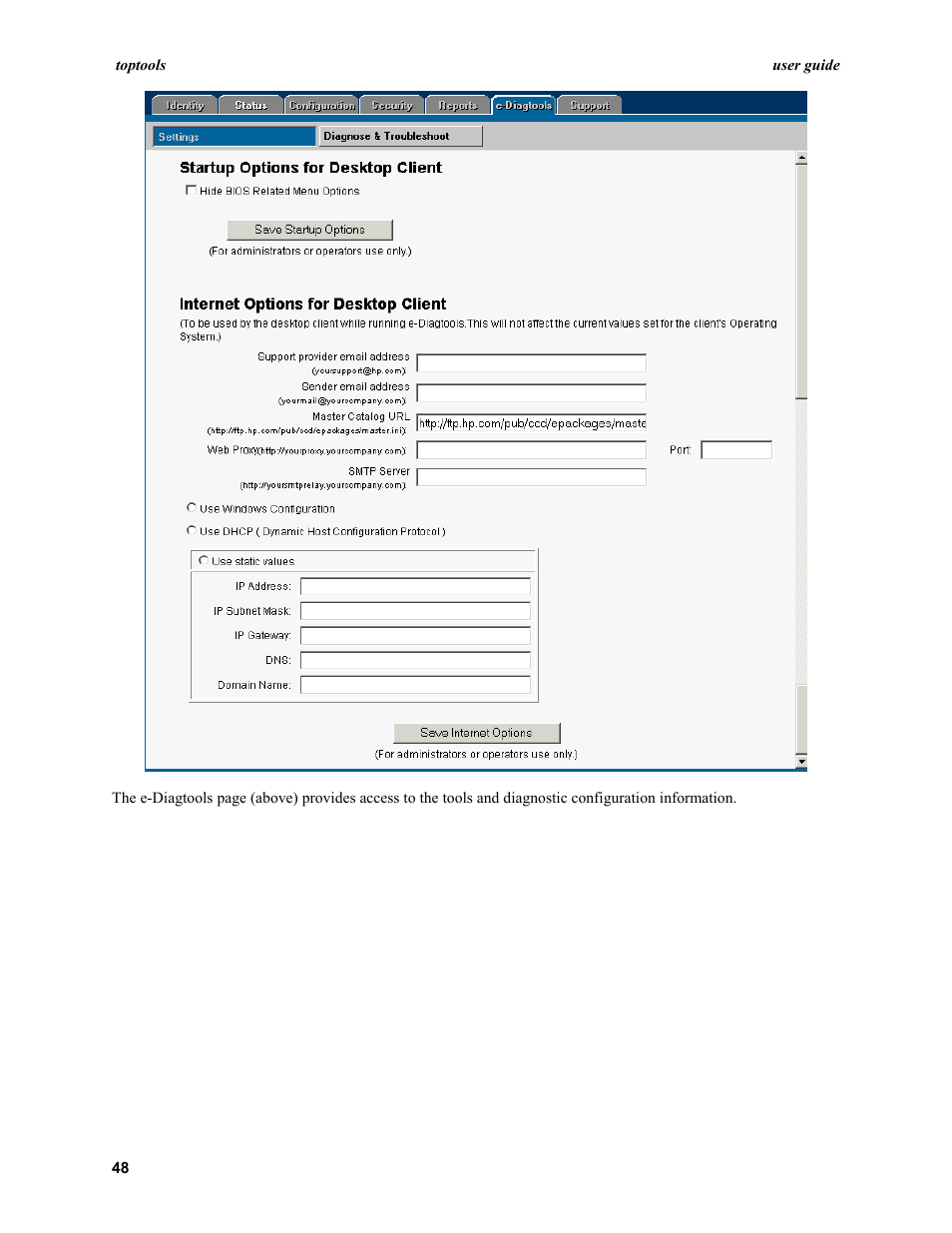 HP TopTools User Manual | Page 48 / 96