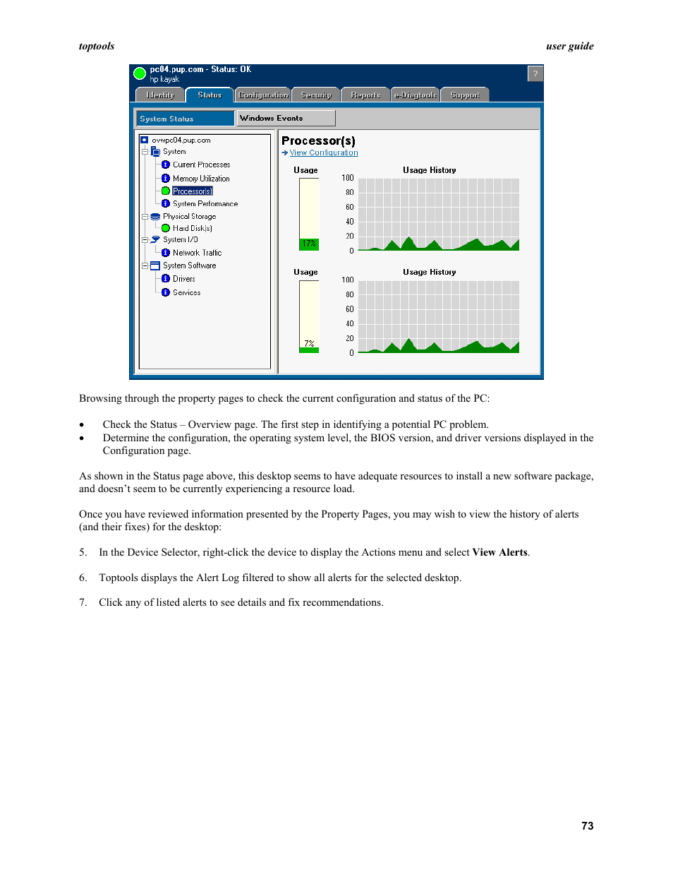 HP TopTools User Manual | Page 73 / 96