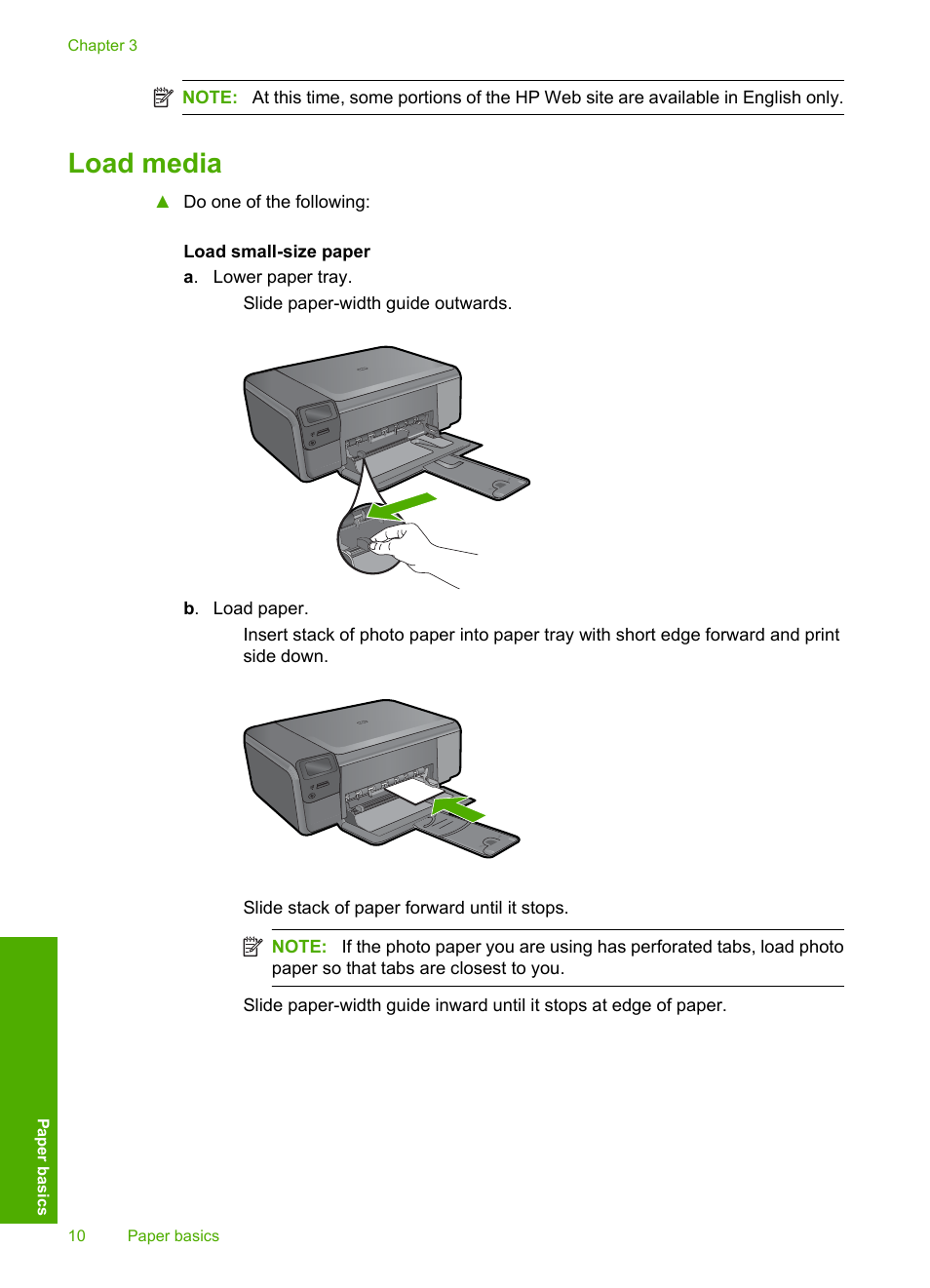 Load media | HP Photosmart C4680 All-in-One Printer User Manual | Page 13 / 135