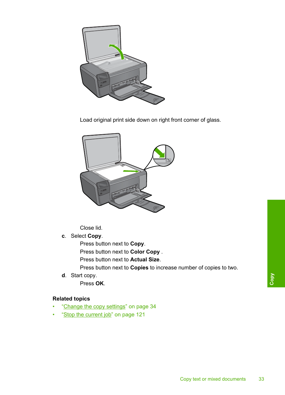 HP Photosmart C4680 All-in-One Printer User Manual | Page 36 / 135