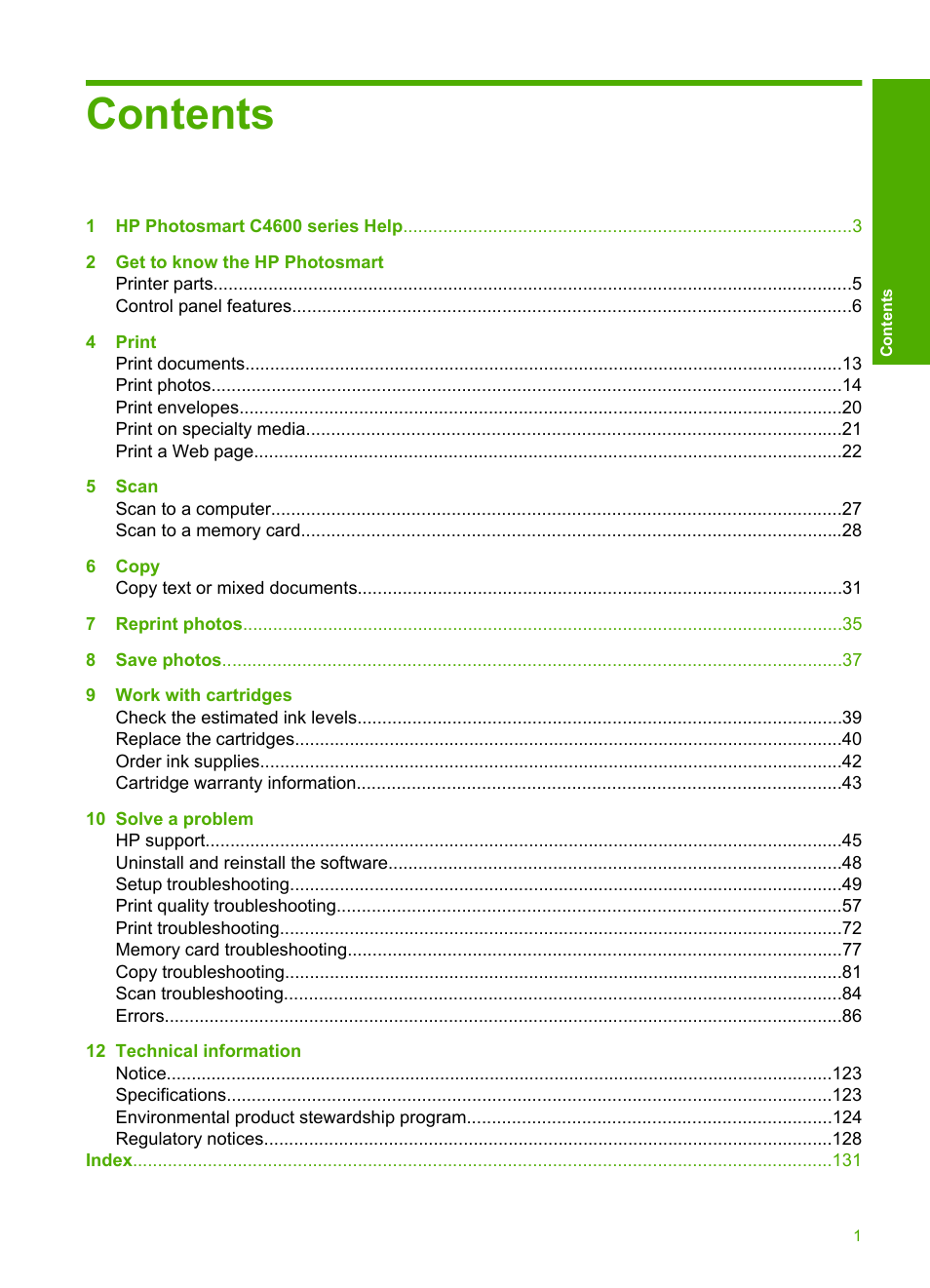 HP Photosmart C4680 All-in-One Printer User Manual | Page 4 / 135