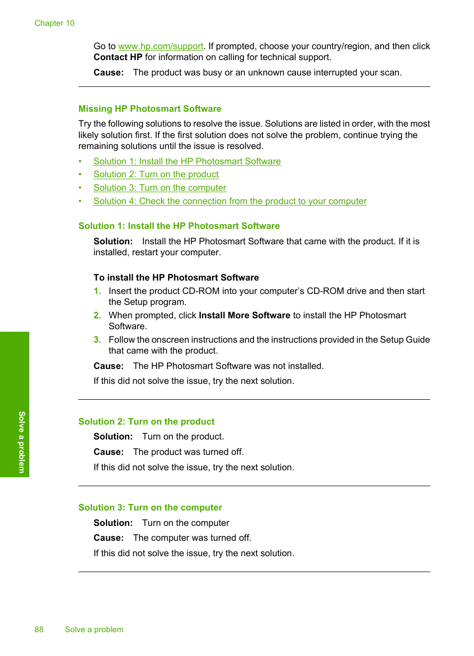 Missing hp photosmart software | HP Photosmart C4680 All-in-One Printer User Manual | Page 91 / 135