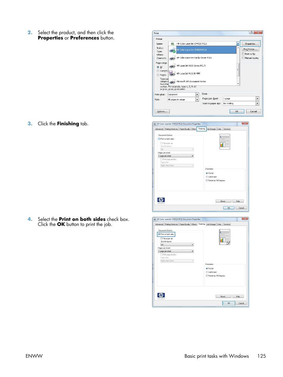 HP Color LaserJet Enterprise CP5525 Printer series User Manual | Page 141 / 262