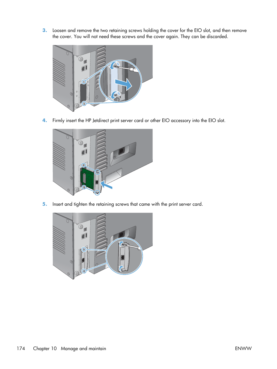 HP Color LaserJet Enterprise CP5525 Printer series User Manual | Page 190 / 262