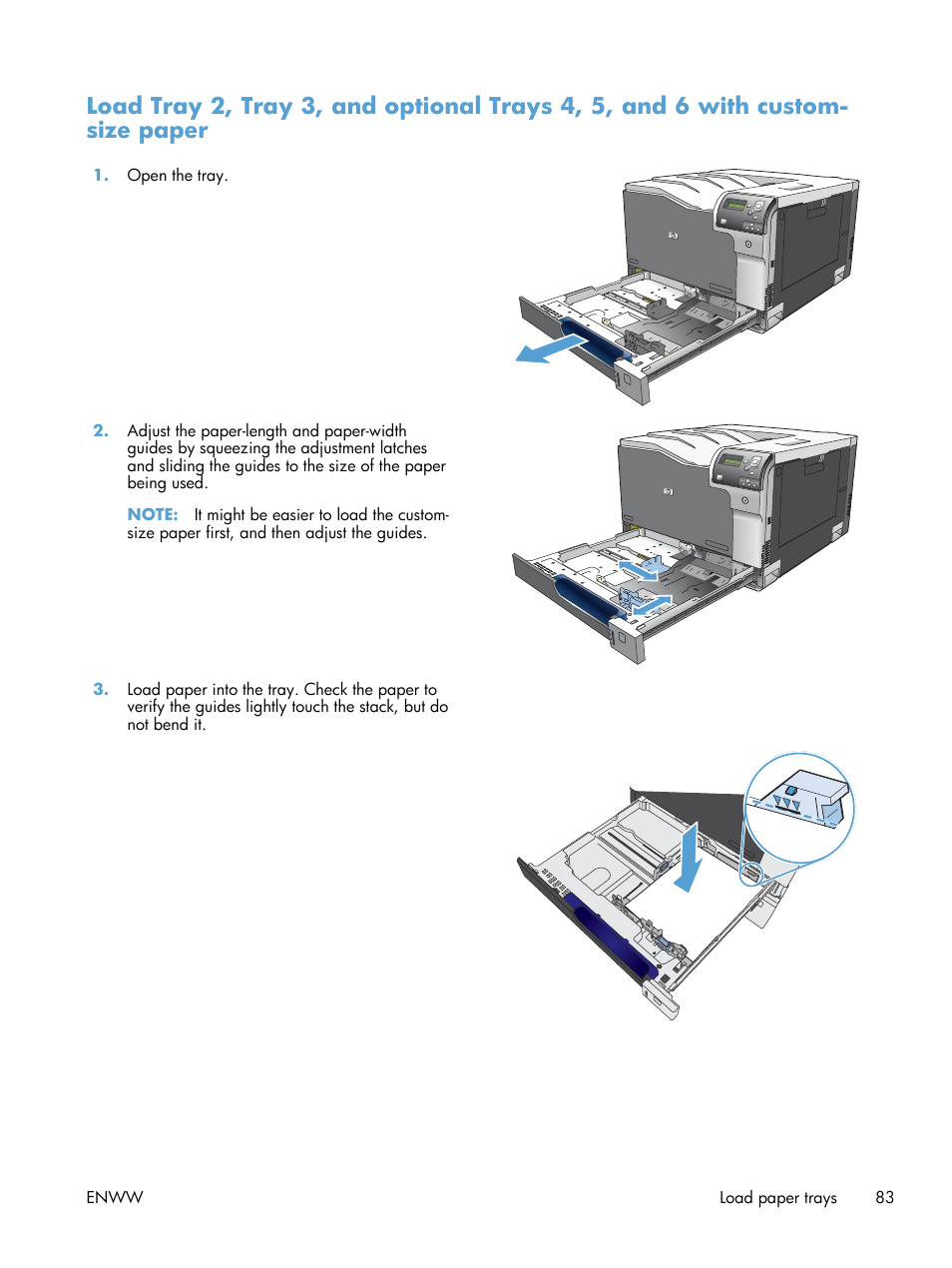 HP Color LaserJet Enterprise CP5525 Printer series User Manual | Page 99 / 262