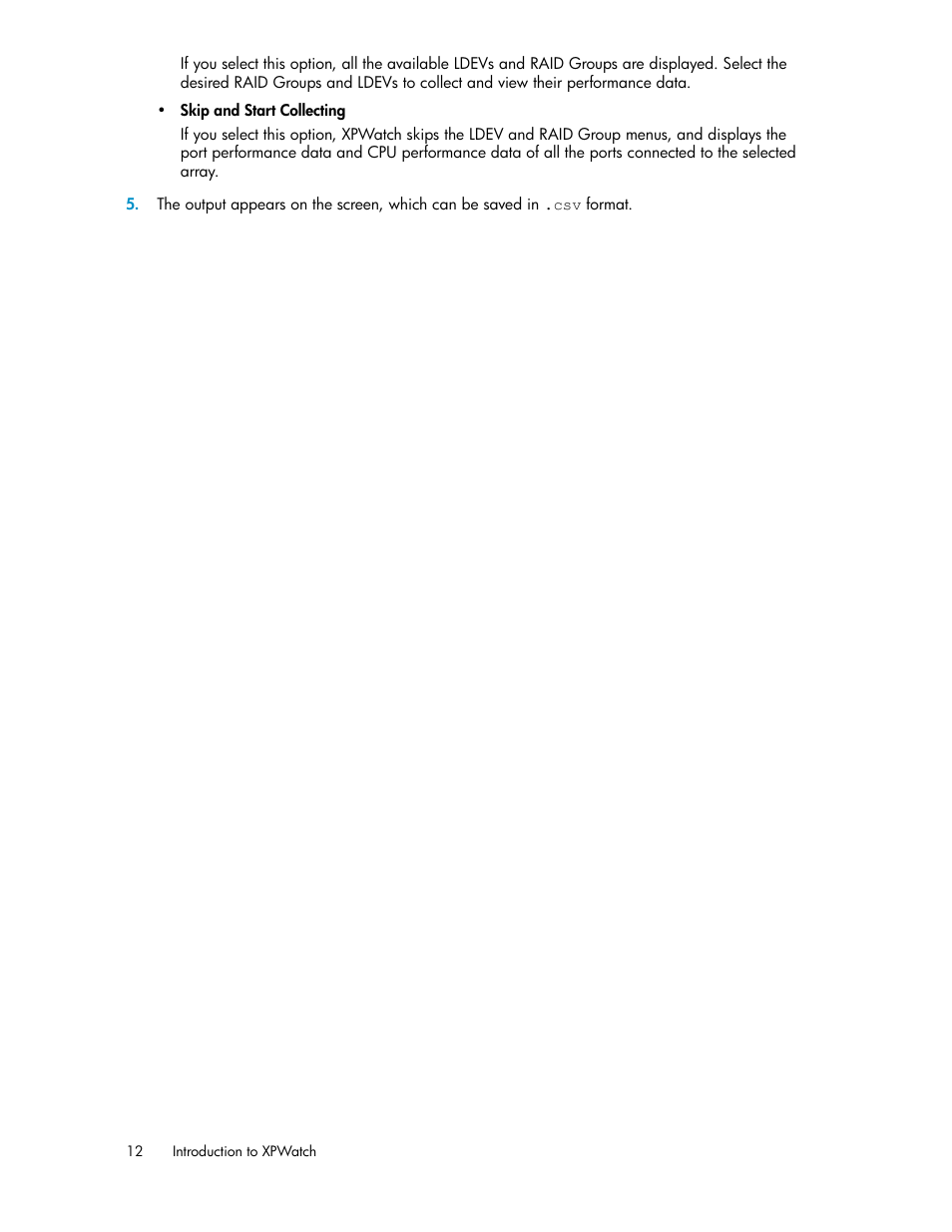 HP XP Performance Advisor Software User Manual | Page 12 / 68