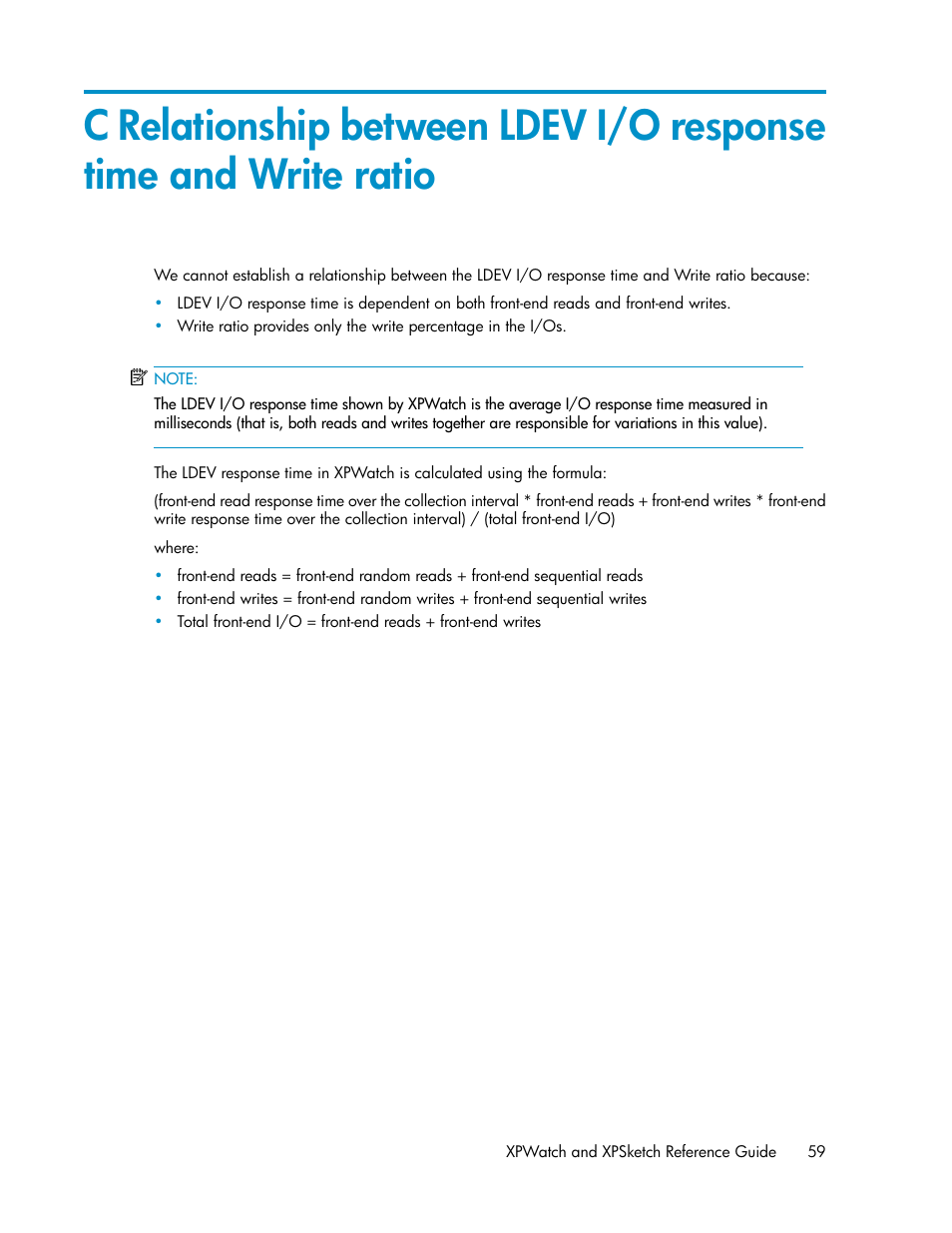HP XP Performance Advisor Software User Manual | Page 59 / 68
