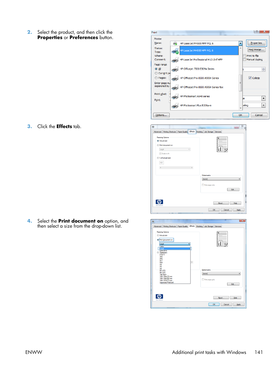 HP LaserJet Enterprise M4555 MFP series User Manual | Page 161 / 376