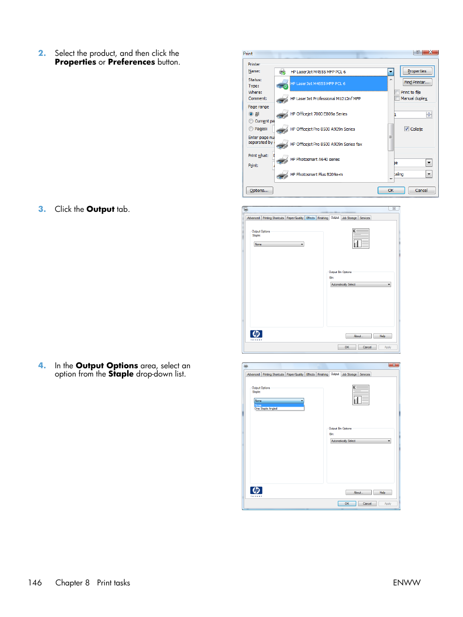 HP LaserJet Enterprise M4555 MFP series User Manual | Page 166 / 376