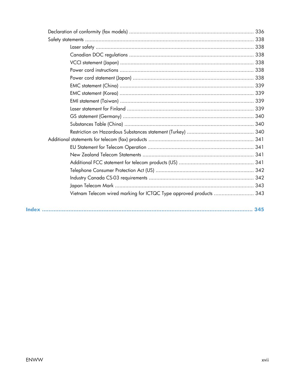 HP LaserJet Enterprise M4555 MFP series User Manual | Page 19 / 376