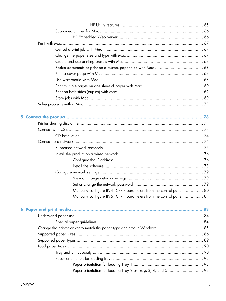 HP LaserJet Enterprise M4555 MFP series User Manual | Page 9 / 376