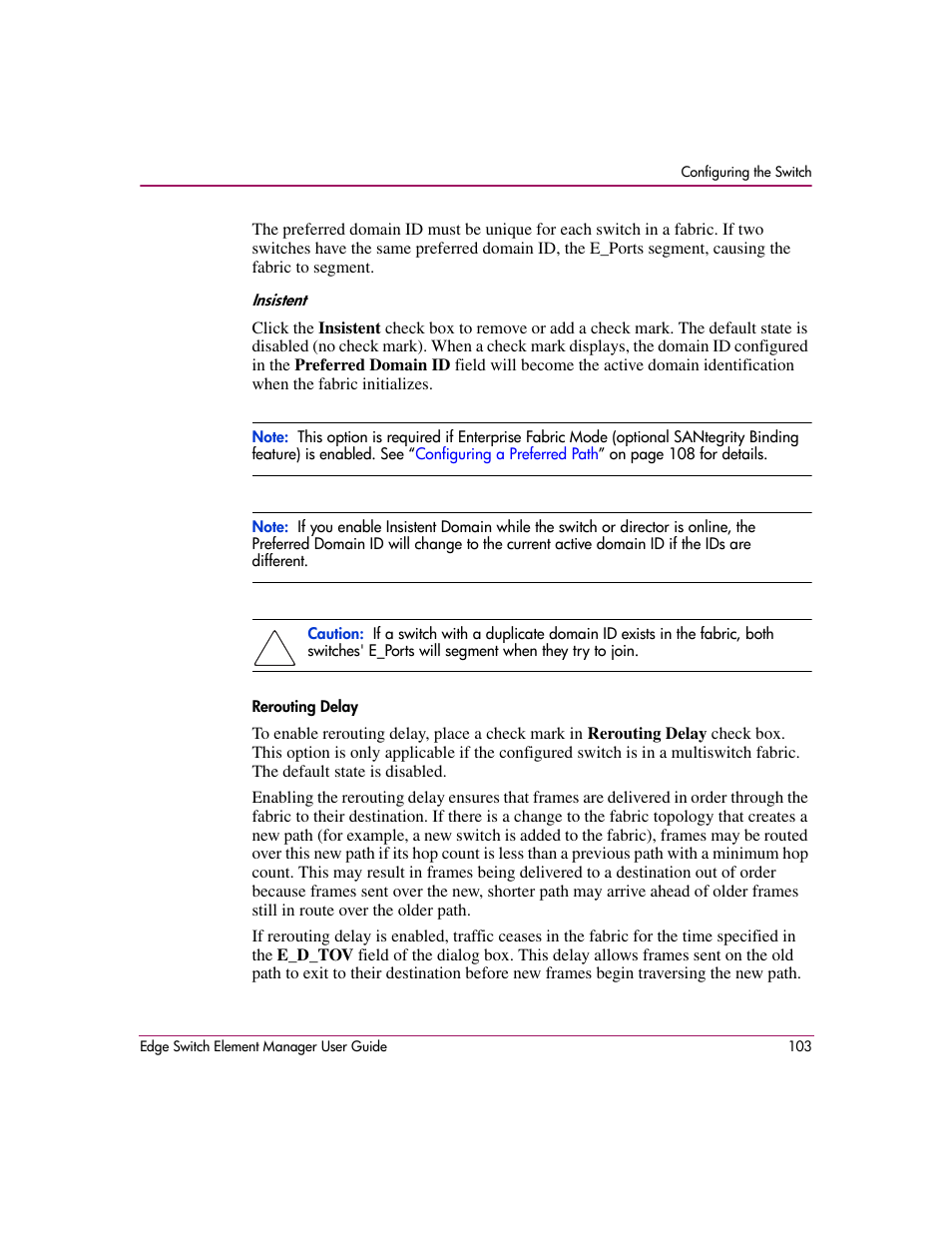 HP StorageWorks 2.12 Edge Switch User Manual | Page 103 / 246