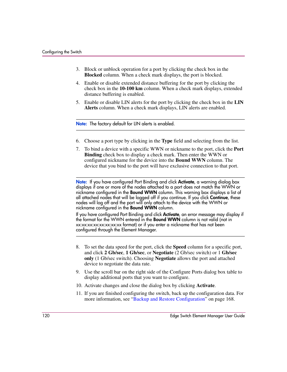 HP StorageWorks 2.12 Edge Switch User Manual | Page 120 / 246