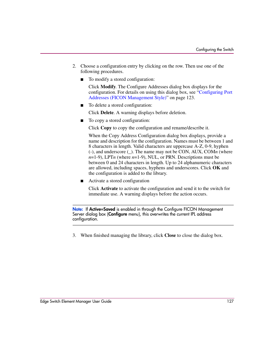 HP StorageWorks 2.12 Edge Switch User Manual | Page 127 / 246