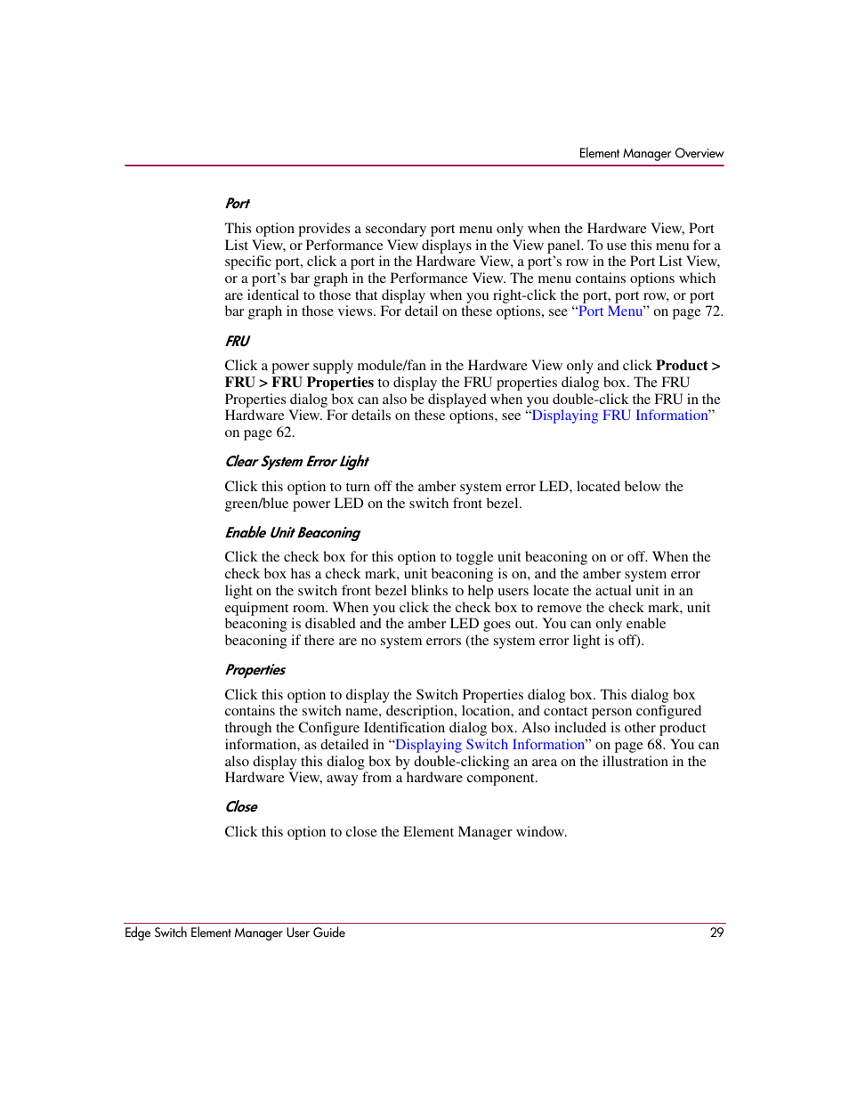 HP StorageWorks 2.12 Edge Switch User Manual | Page 29 / 246